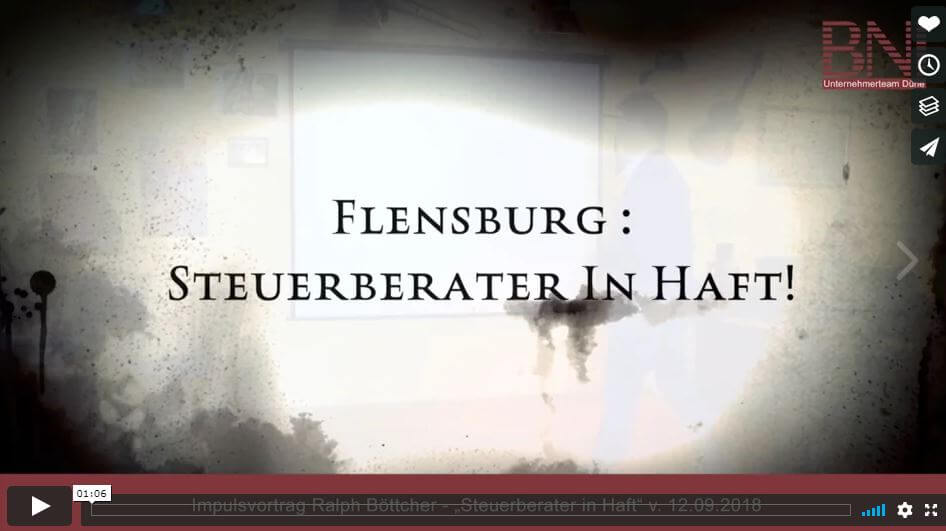Veranstaltungstipp: “Herr ….., Sie sind verhaftet !” Tatsachenbericht – eines Steuerberaters
